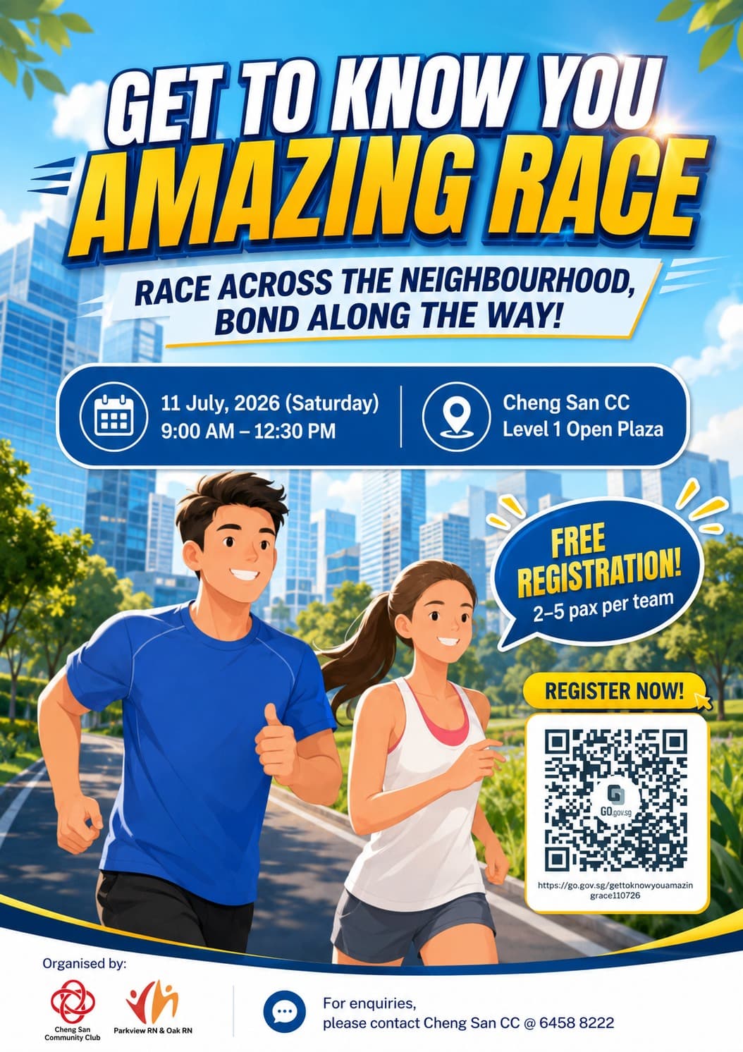 (Parkview RN & Oak RN) Get to Know You Amazing Race background